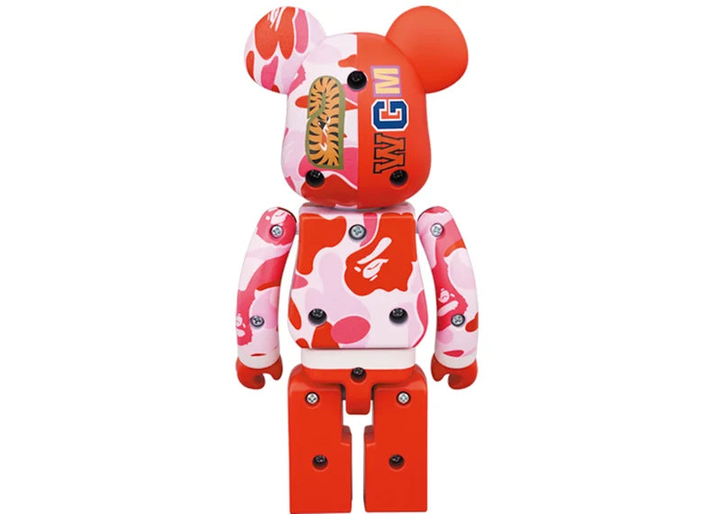 Bearbrick x BAPE ABC Camo Shark Chogokin 200% Pink