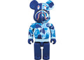 Bearbrick x BAPE Camo Shark 400% Blue