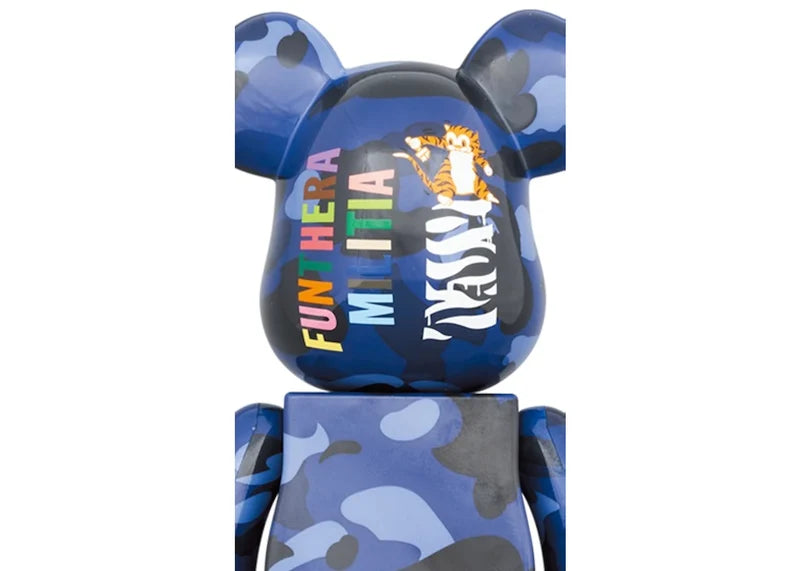 Bearbrick x BAPE Camo Tiger 100% & 400% Set Blue
