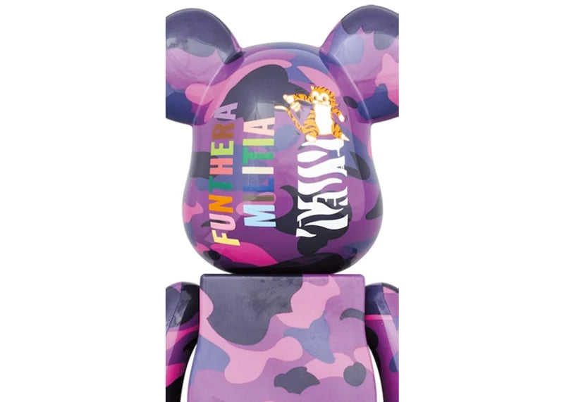 Bearbrick x BAPE Camo Tiger 100% & 400% Set Purple