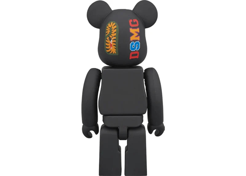 Bearbrick x BAPE DSMG 5th Shark 100% Black