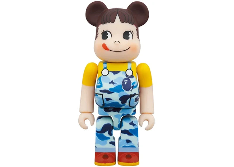 Bearbrick x BAPE Peko-chan 100% & 400% Set Blue Camo