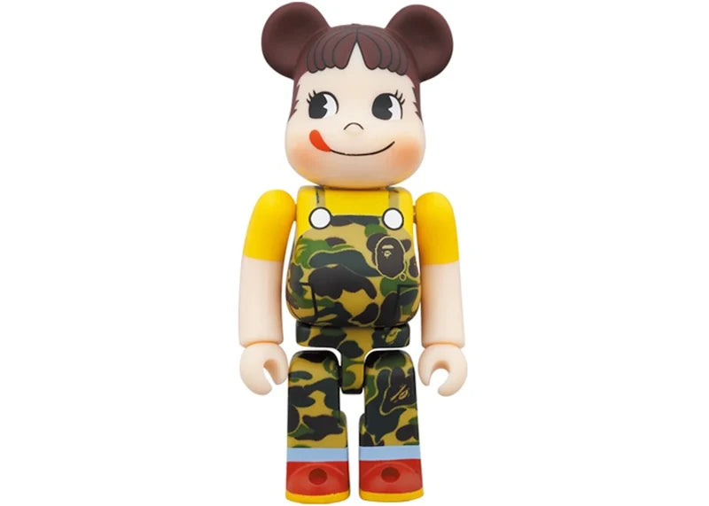 Bearbrick x BAPE Peko-chan 100% & 400% Set Green Camo
