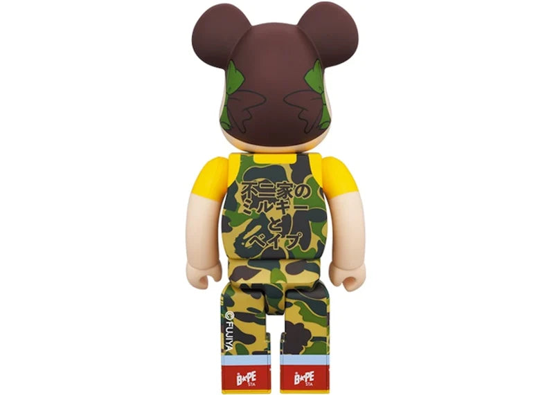Bearbrick x BAPE Peko-chan 100% & 400% Set Green Camo