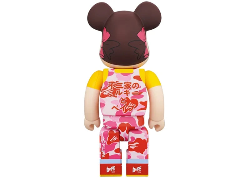 Bearbrick x BAPE Peko-chan 100% & 400% Set Pink Camo