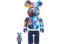 Bearbrick x Bape x Mika Ninagawa Shark 100% & 400% Set Blue