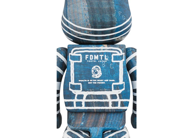 Bearbrick x Billionaire Boys Club x FDMTL 100% & 400% Set Navy/White