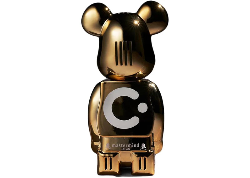 Bearbrick x Cleverin x Mastermind 200% Air Freshener Figure Gold