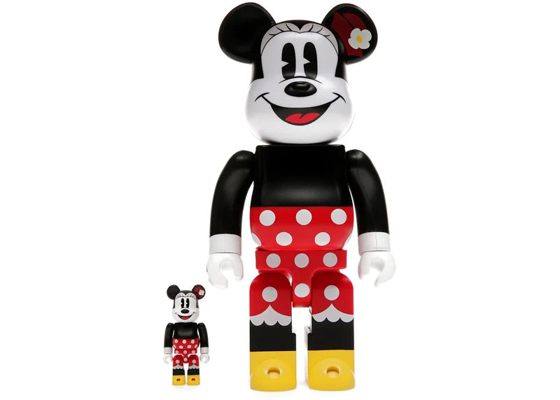 Bearbrick x Disney Minnie Mouse 100% & 400% Set