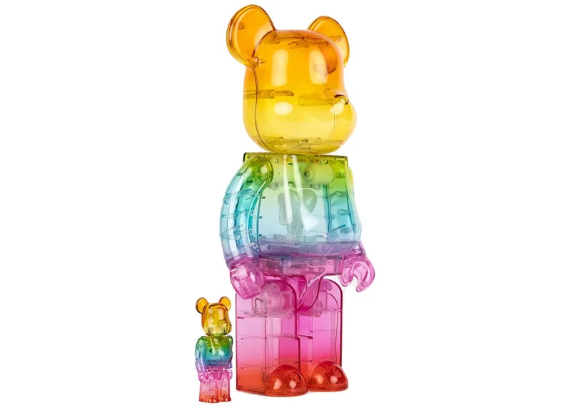 Bearbrick x Emotionally Unavailable Gradient Heart 100% & 400% Set Multi