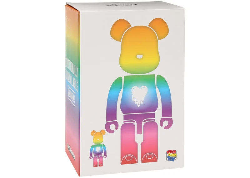 Bearbrick x Emotionally Unavailable Gradient Heart 100% & 400% Set Multi