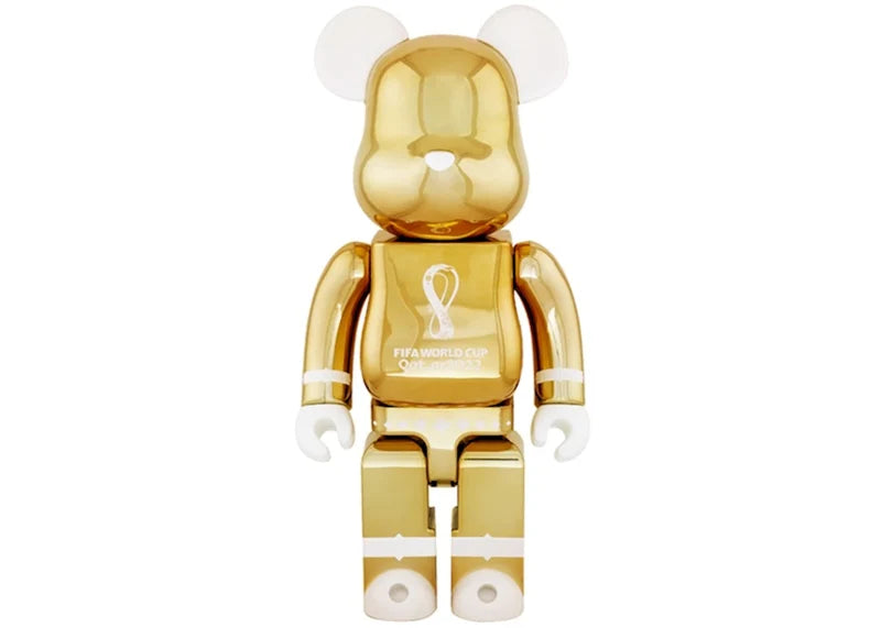 Bearbrick x FIFA World Cup Qatar 2022 100% & 400% Set Gold