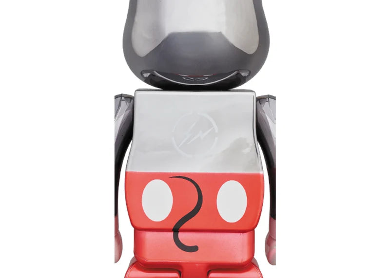 Bearbrick x Fragment Mickey Mouse Color Version 100% & 400% Silver
