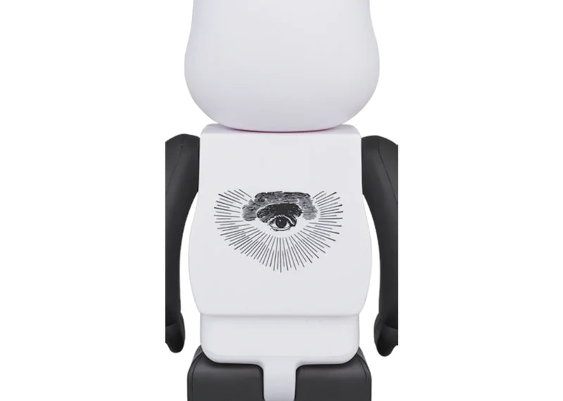 Bearbrick x Freemasonry x Fragment 100% & 400% Set White