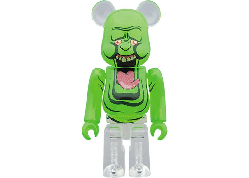 Bearbrick x Ghostbusters Slimer Green Ghost 100% & 400% Green