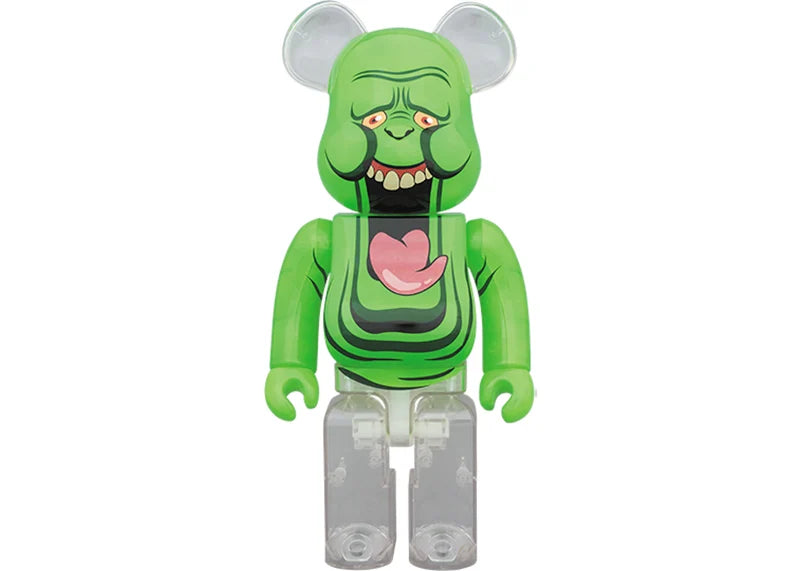 Bearbrick x Ghostbusters Slimer Green Ghost 100% & 400% Green