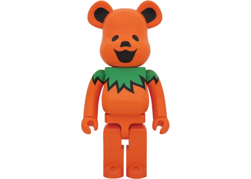 Bearbrick x Grateful Dead Dancing Bears 1000% Orange