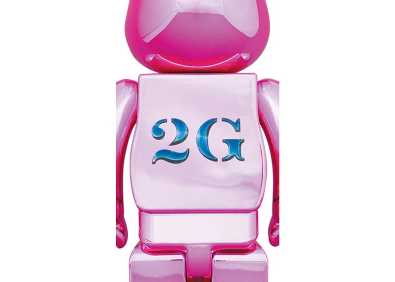 Bearbrick x Hajime Sorayama x 2G 100% & 400% Set Pink Gold Ver.
