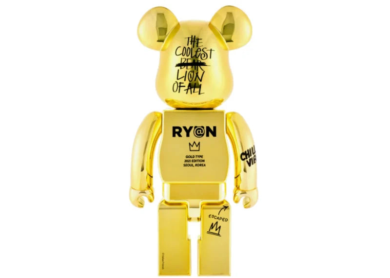 Bearbrick x Kakao Ryan 400% Gold