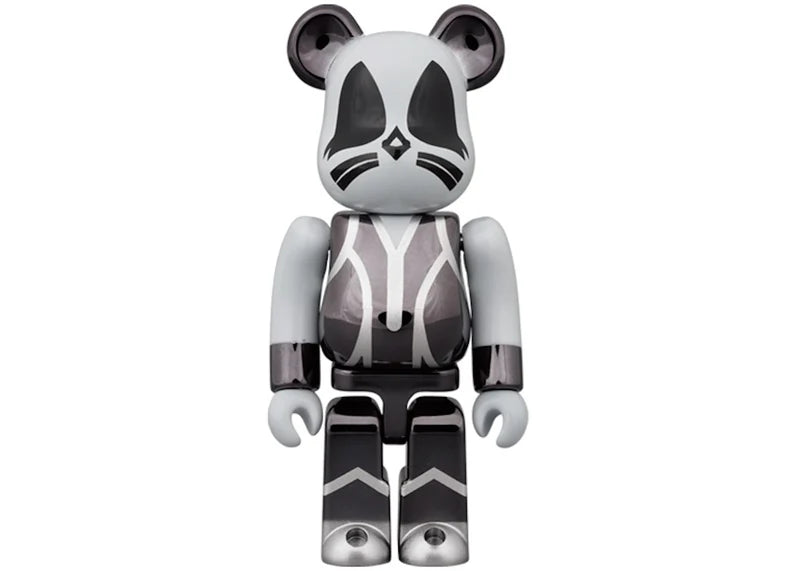 Bearbrick x KISS Catman 100% & 400% Set Chrome Ver.