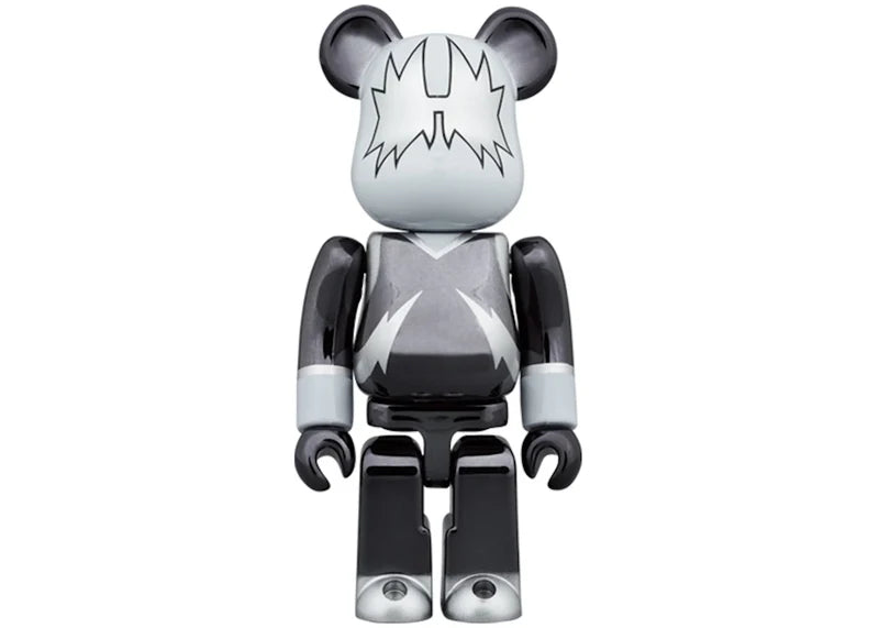 Bearbrick x KISS The Spaceman 100% & 400% Set Chrome Ver.