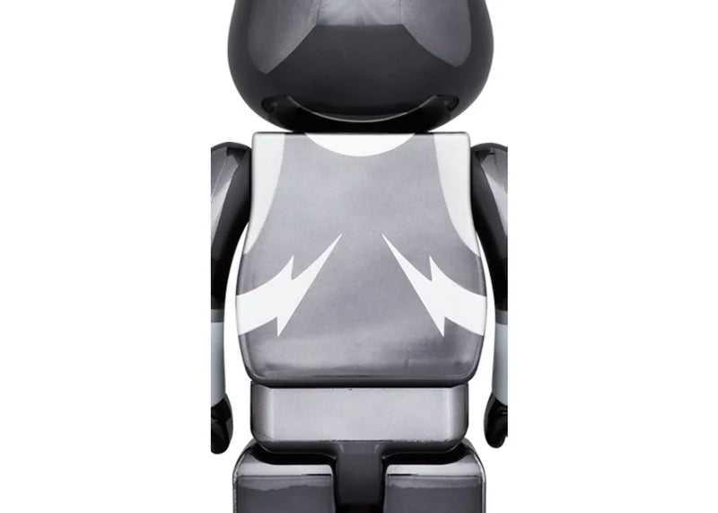 Bearbrick x KISS The Spaceman 100% & 400% Set Chrome Ver.