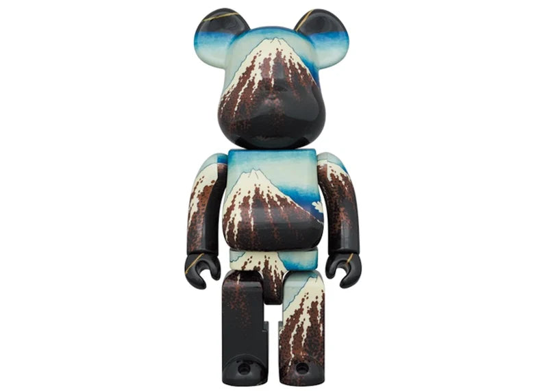 Bearbrick x Kitasai Katsushika "White Rain Under the Thirty-Six Views of Mount Fuji" 100% & 400% Set