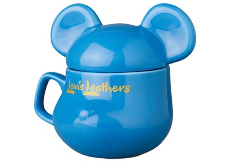 Bearbrick x Lewis Leathers Bearmug Mug Blue