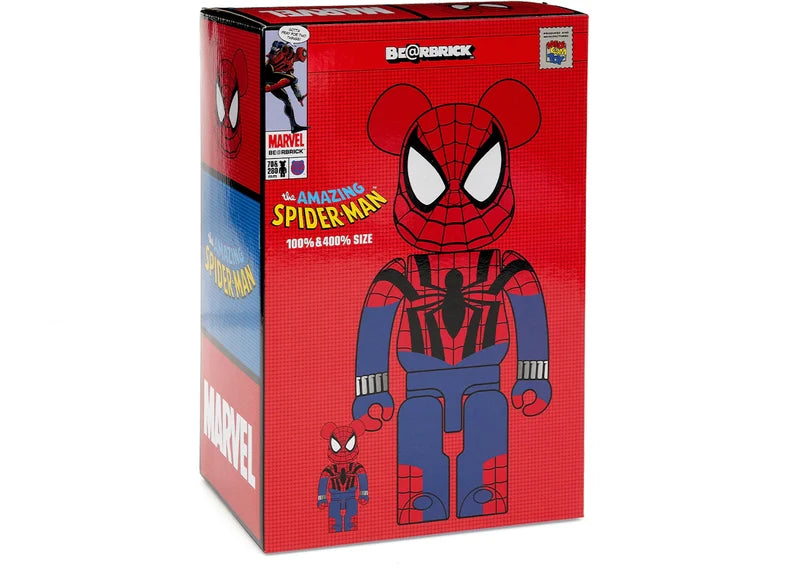Bearbrick x Marvel Spider-Man (Ben Reilly) 100% & 400% Set