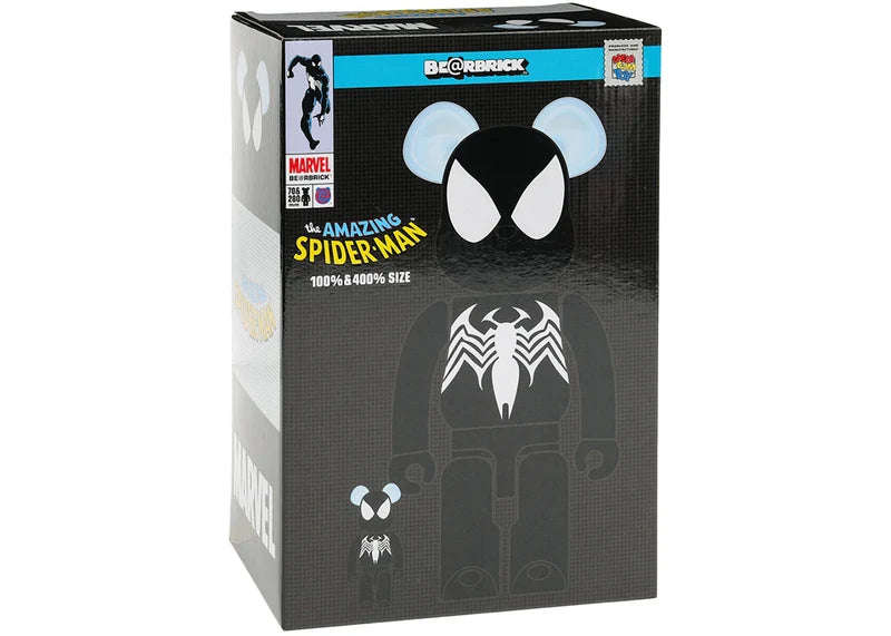 Bearbrick x Marvel Spider-Man Black Costume 100% & 400% Set
