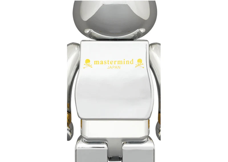 Bearbrick x mastermind JAPAN 100% & 400% Set Silver