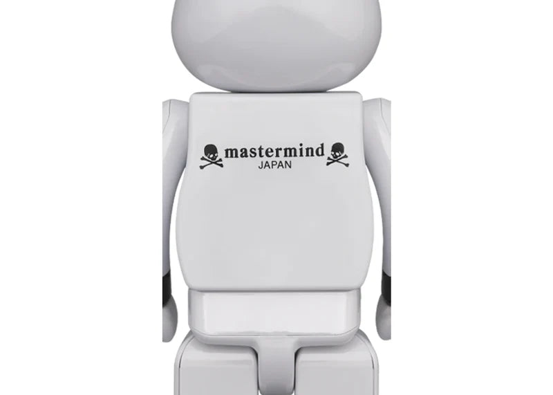 Bearbrick x mastermind JAPAN 100% & 400% Set WHITE CHROME