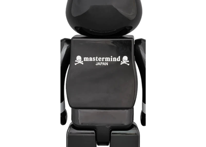 Bearbrick x mastermind Japan Black Chrome Ver. 100% & 400% Set