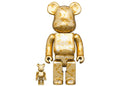 Bearbrick x Mastermind World 100% & 400% Set Gold
