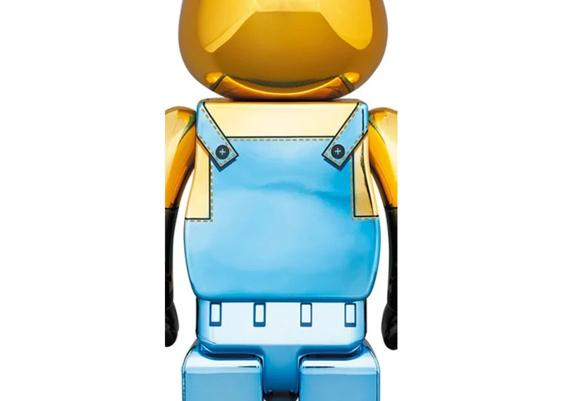 Bearbrick x Minions Kevin Chrome Ver. 100% & 400% Set