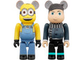 Bearbrick x Minions Otto & Young Gru 100% 2-Pack