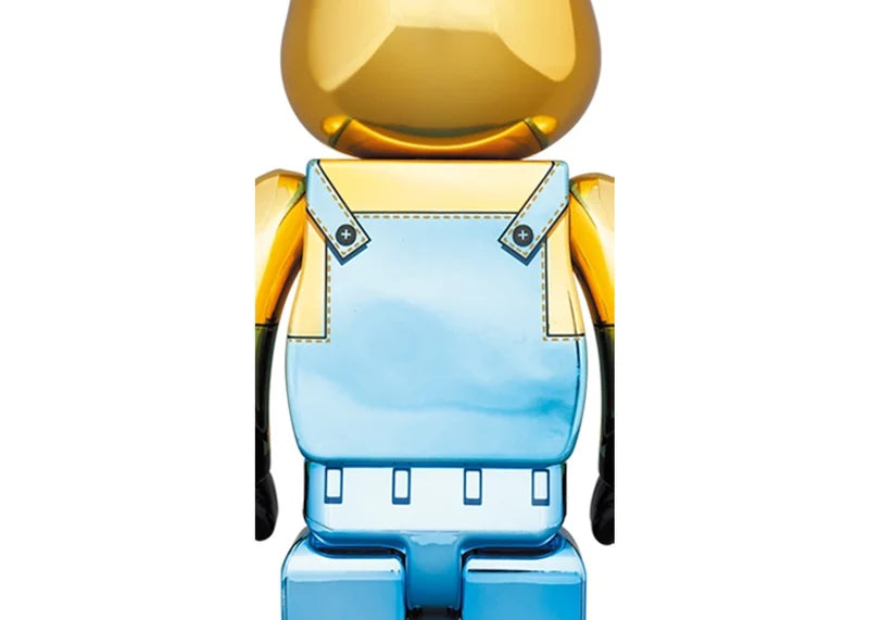 Bearbrick x Minions Stuart Chrome Ver. 100% & 400% Set