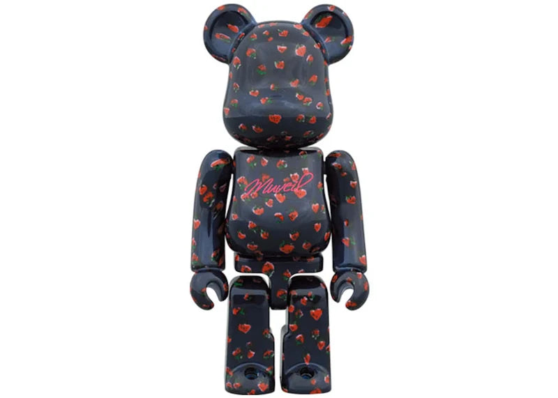 Bearbrick x MUVEIL Strawberry Pattern 100% & 400% Set