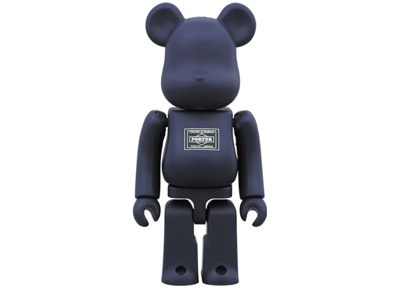 Bearbrick x Porter Tanker 100% & 400% Set Iron Blue