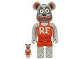 Bearbrick x Rat Fink 100% & 400% Set Gray Ver.