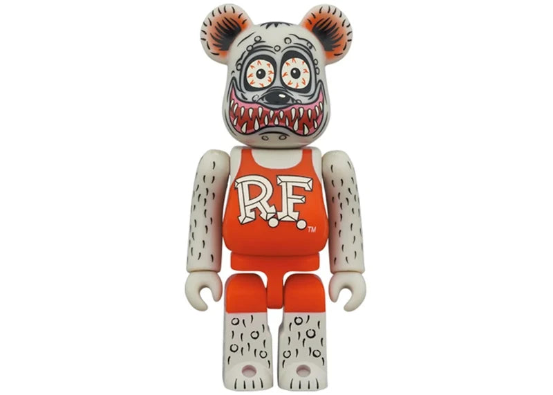Bearbrick x Rat Fink 100% & 400% Set Gray Ver.