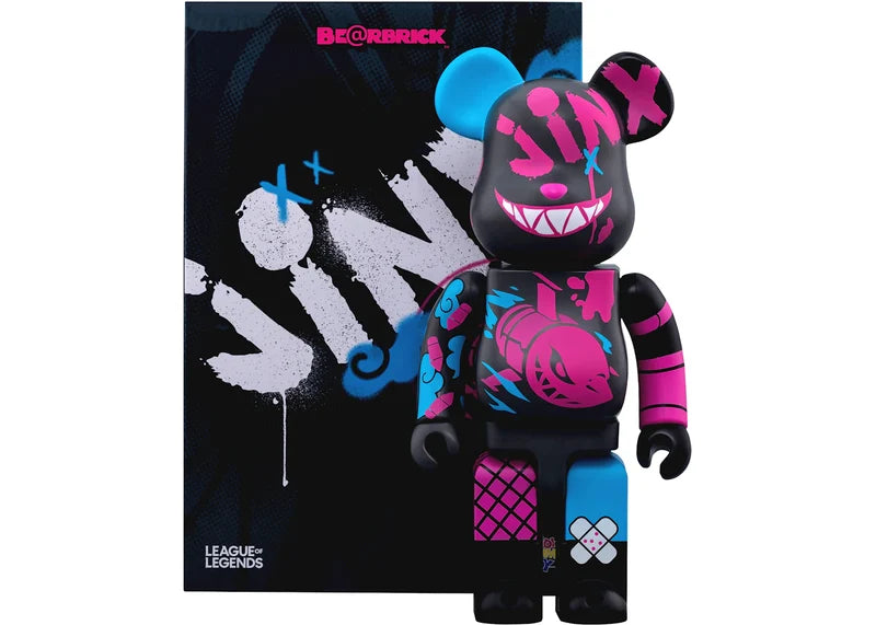 Bearbrick x Riot Games Jinx 100% & 400% Set
