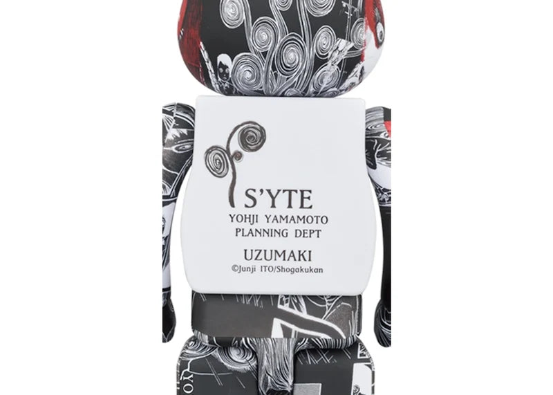 Bearbrick x S'YTE x Junji Ito Uzumaki 100% & 400% Set