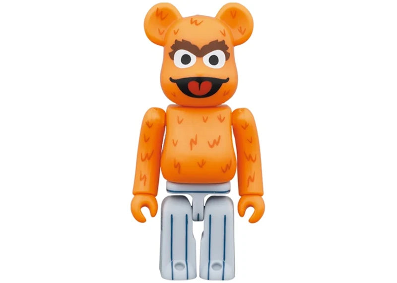 Bearbrick x Sesame Street Oscar the Grouch (The Original Orange Fur Ver.) 100% & 400% Set