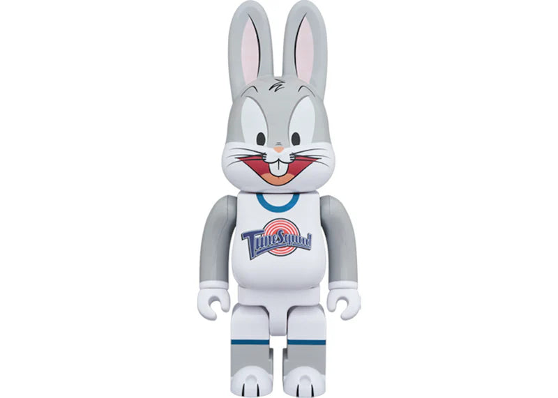 Bearbrick x Space Jam Rabbrick Bugs Bunny 100% & 400% Set Grey