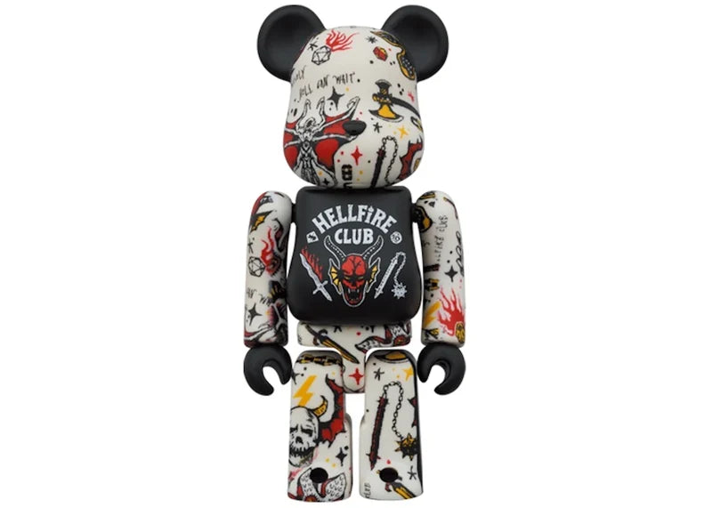 Bearbrick x Stranger Things Hellfire Club 100% & 400% Set
