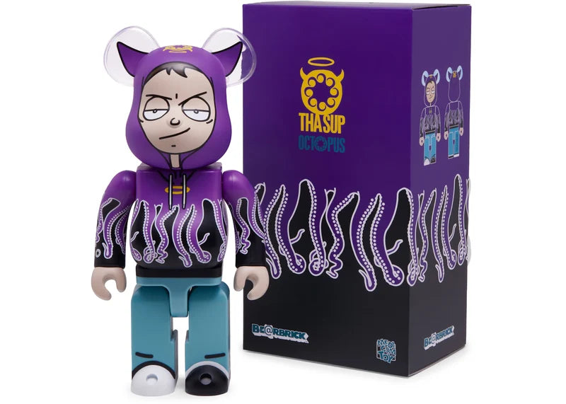 Bearbrick x thasup x Octopus 400% Purple
