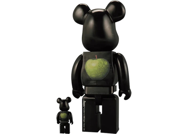 Bearbrick x The Beatles 100% & 400% Set Black