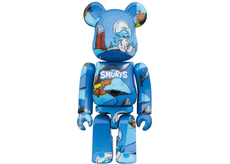 Bearbrick x The Smurfs (The Astrosmurf) 100% & 400% Set Blue