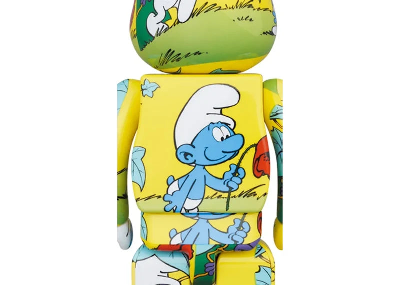 Bearbrick x The Smurfs (The Purple Smurfs) 100% & 400% Set Yellow